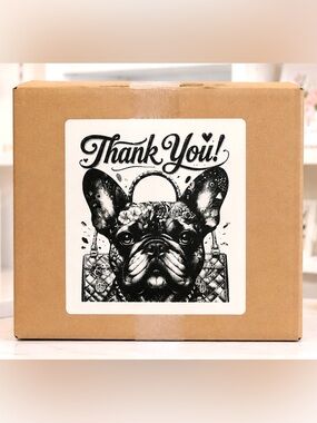 French Bulldog Thank You Stickers-100ct.